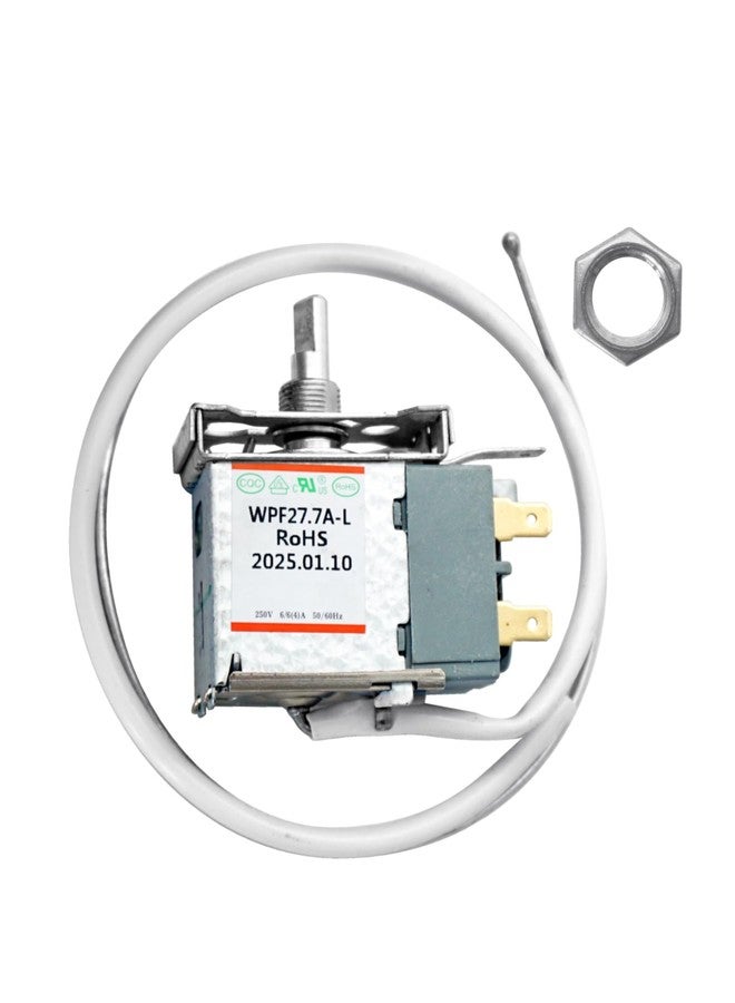 منظم حرارة بديل للفريزر WR50X10085، يناسب معظم مجمدات GE وHaier الأفقية، منظم حرارة WPF27.7A-L مناسب للثلاجات الصغيرة، بديل للأرقام 1477823، AP4344994، PS2323338، EAP2323338، إلخ. - Image 1